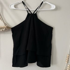 Black Halter Neck Top
